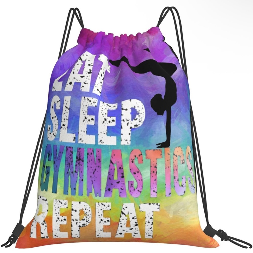 Gymnastics Drawstring Backpack - NEW